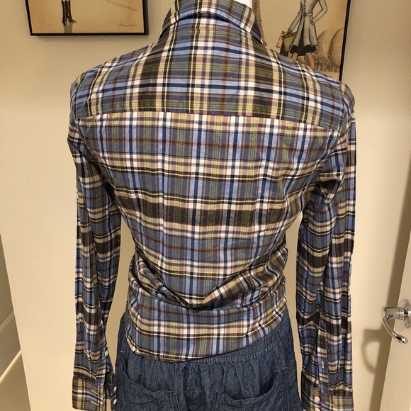 J Crew “ The Perfect Shirt” long sleeved plaid. 6 - Picture 3 of 6
